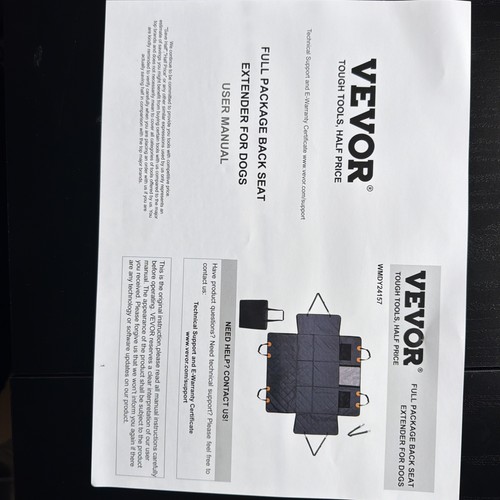 Vevor back seat extender - -,