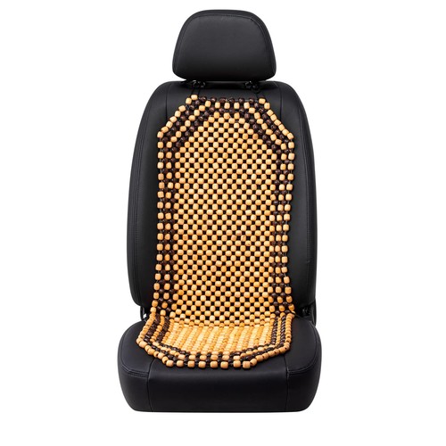 Wood beaded seat cover - wood,