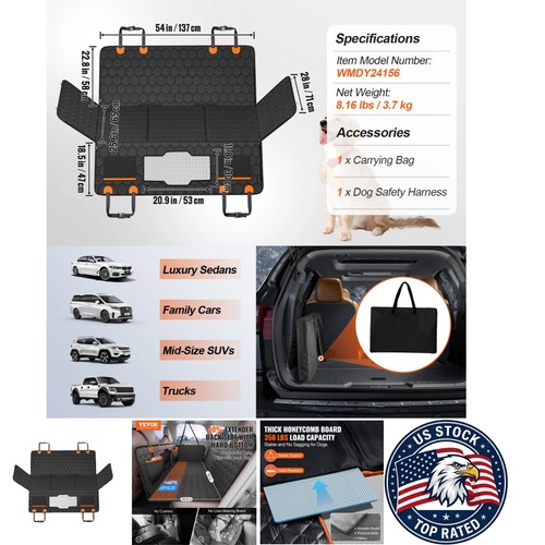 Dog car seat cover with - with, mesh