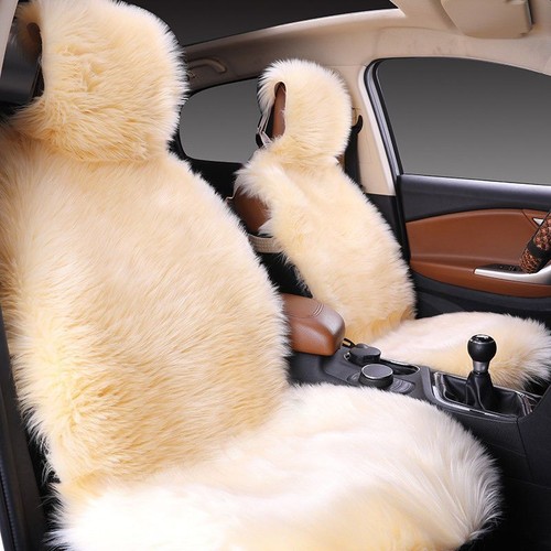 Soft faux sheepskin fur car - soft,