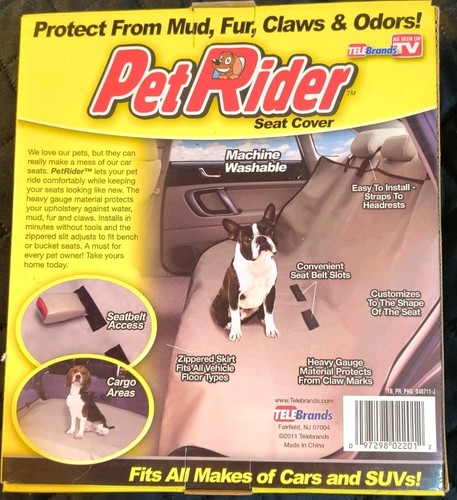 Pet rider seat cover - seat, as