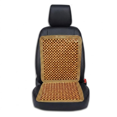 Wooden beaded car seat - seat, cover