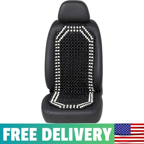Wood beaded seat cover - beaded,