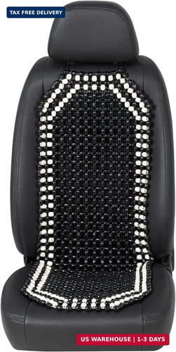 Wood beaded seat cover - seat,