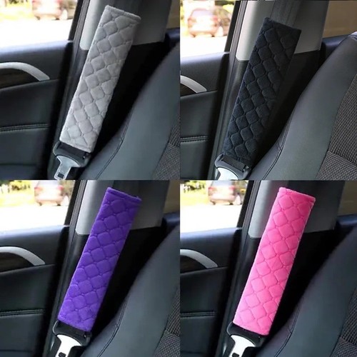 Black car seat belt cover - black,